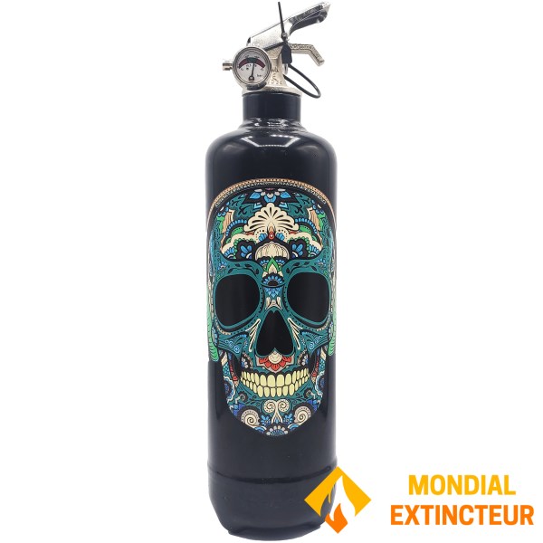 Estintore Design "Blue Skull"