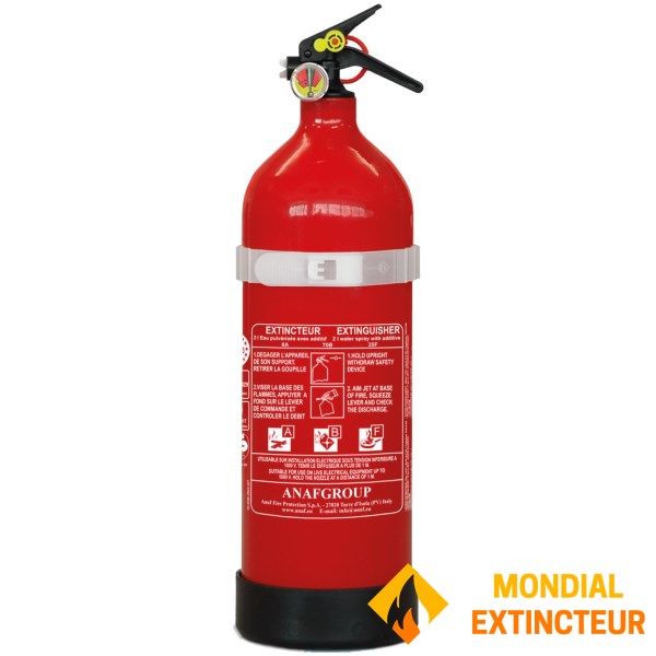 Estintore da 2 litri per abitazioni ABF - marchio ANAF