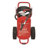 Estintore a polvere secca ABC da 25 Kg su ruote - Marca MOBIAK