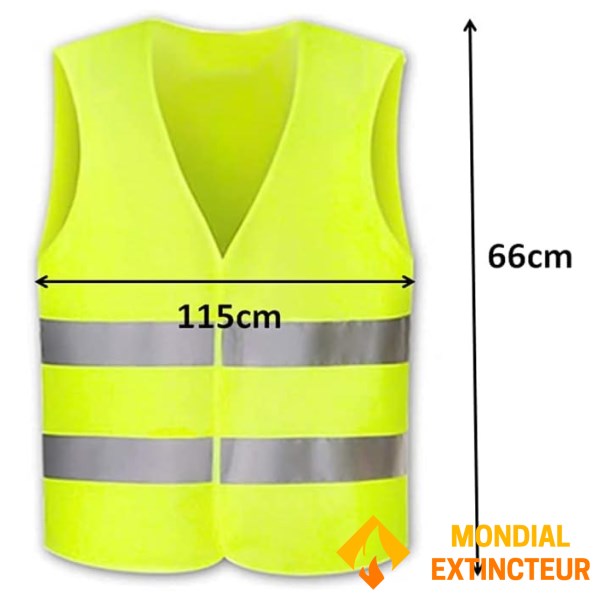 Gilet neutro riflettente ad alta visibilità