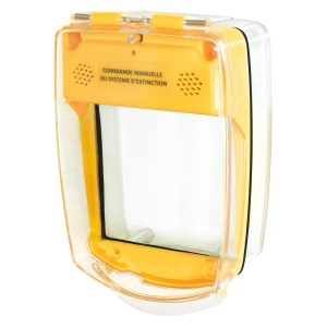 Guscio protettivo giallo impermeabile