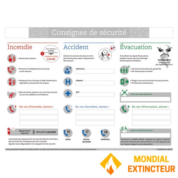 Istruzioni di sicurezza - PVC - A4