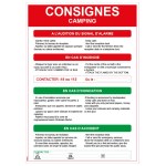 Istruzioni di sicurezza per il campeggio - formato A4