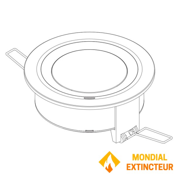 Kit di montaggio a incasso per soffitto rotondo gamma "Spazio Luz"