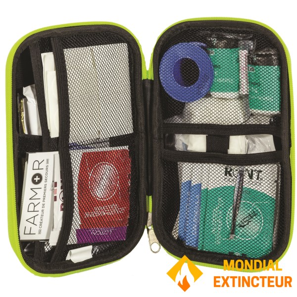 Kit di pronto soccorso per auto 2/4 persone fluorescente