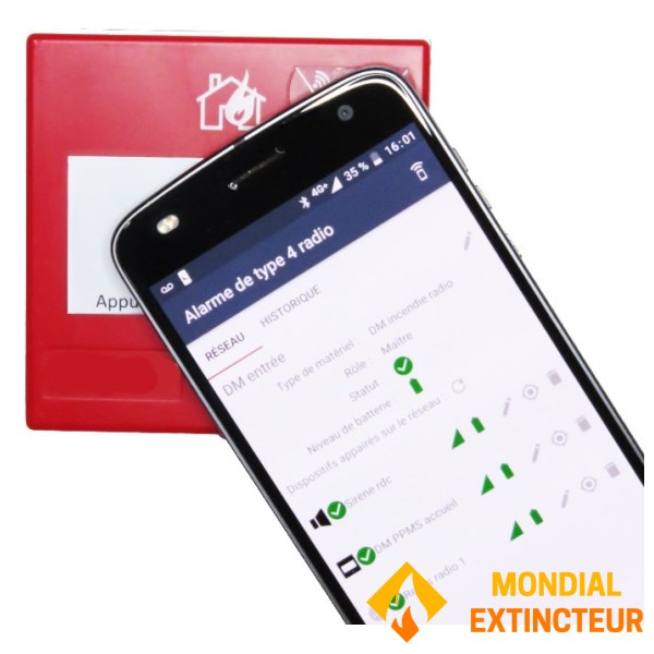 Kit radio indirizzabile di tipo 4, comprensivo di DM e sirena Flash impermeabile - portata 1200 metri