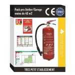 Kit speciale box auto di 40 m² con piano di evacuazione