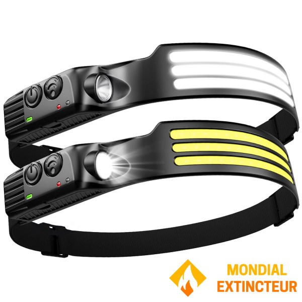 Lampada frontale a LED ricaricabile - 3000 lumen