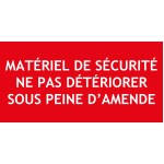 "MATERIALE DI SICUREZZA NON DISTURBARE" PVC 200 X 100 mm