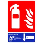 Panneau PVC eau 10 x 15 cm - Classe A
