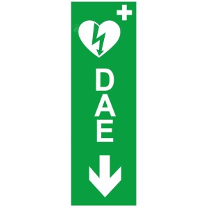 Pannello defibrillatore diritto - L.100 x H.300 mm