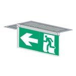 Porta schermata a soffitto incassata su un solo lato