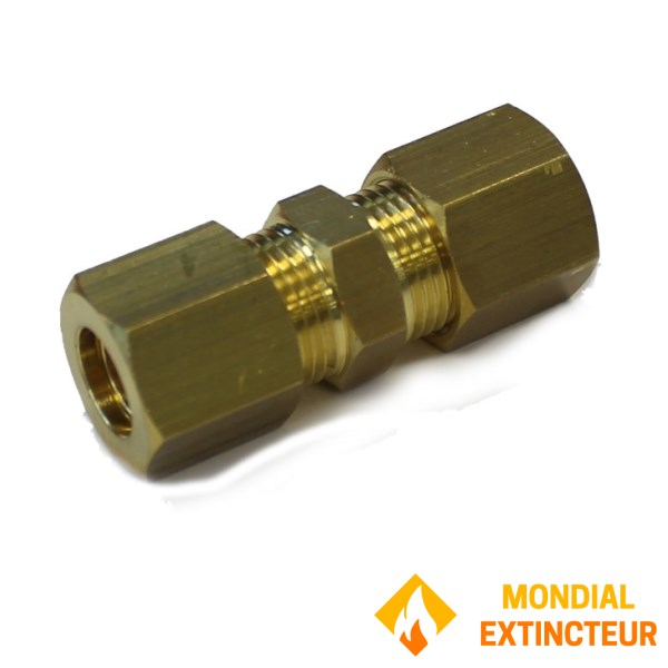 Raccordo in ottone per raccordo DIRETTO in rame Ø 6 mm con olive imperdibili