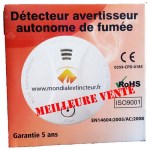 Rivelatore di fumo con batteria alcalina da 9V