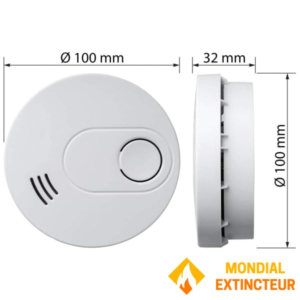 Rivelatore di fumo standard francese - Batteria al litio