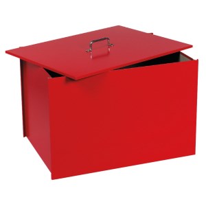 Sabbiera in acciaio con coperchio