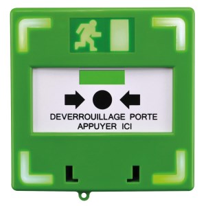 Sblocco manuale verde con luce e suono