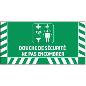 Segnaletica a pavimento Doccia di sicurezza - L.800 x H.400 mm