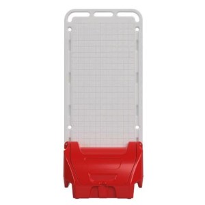 Supporto mobile rosso su ruota