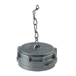 Tappo di chiusura in alluminio con catena DN100