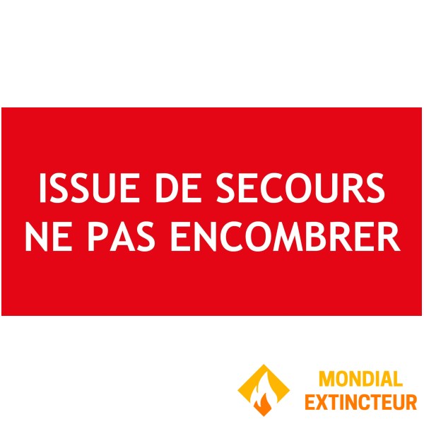 "USCITA D'EMERGENZA NON SOTTOSCRIVERE" PVC rigido 200 X 80 mm