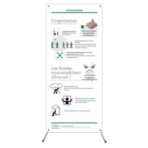 X-banner - Evacuazione: organizzazione e fumi