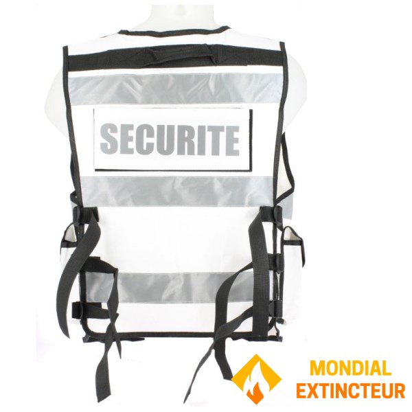 高視認性ウエストコート ホワイト