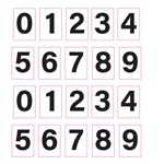 ステッカー式数字板でBAESを簡単に番号付け