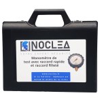 消火器試験用圧力計 - 2種類の接続：スピード接続とねじ込み接続