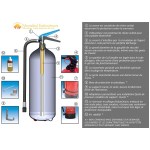 厨房用フランス規格6リットル消火器-軽量アルミニウム-補助圧力