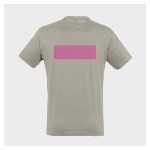グレー名入れTシャツ5枚 - Lサイズ - ハートと背中