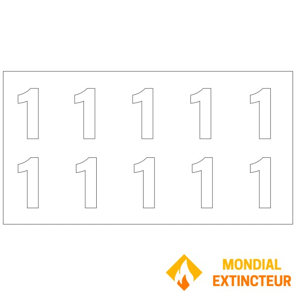 消火栓用10番号シート - 1番