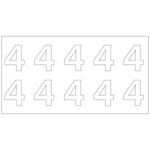 消火栓用10番号シート - 4番