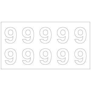 消火栓用10番号シート - 9番