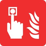 手動トリガーパネル - 12 × 12 cm 角丸