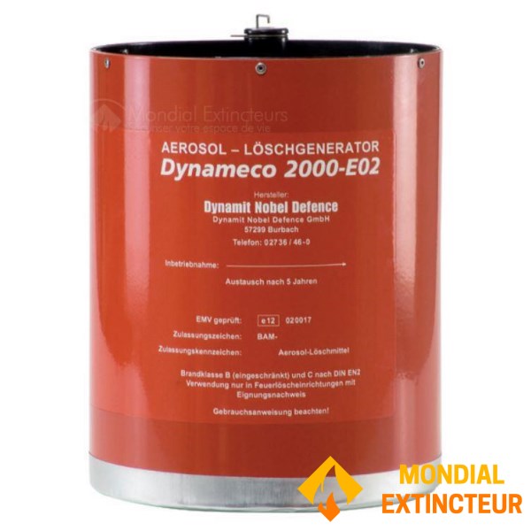 Aérosol d'extinction - Protection pour 20 mètres cube