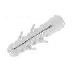 カラー付きクラシックナイロンプラグ200個入り - Ø6 X 30 mm