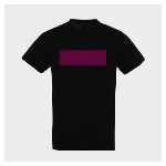 5 黒の名入れTシャツ - Lサイズ - ハートと背中