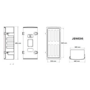 5KgCO2消火器用レッドボックス
