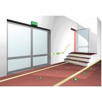 蓄光ポリカーボネート製オリエンテーションストリップ - W.600 x H.100 mm