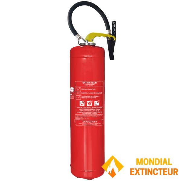 Extincteur Pression Auxiliaire 9 Kg poudre ABC ANAF
