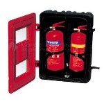 消火器用窓付きダブルADRプラスチックボックス。