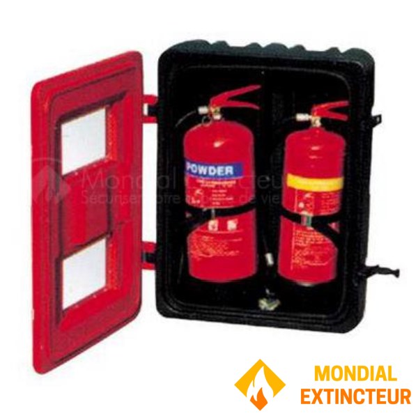 消火器用窓付きダブルADRプラスチックボックス。