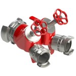 ローラ分割 - 1個のAR DN100インレット - 2個のDSP DN65アウトレット