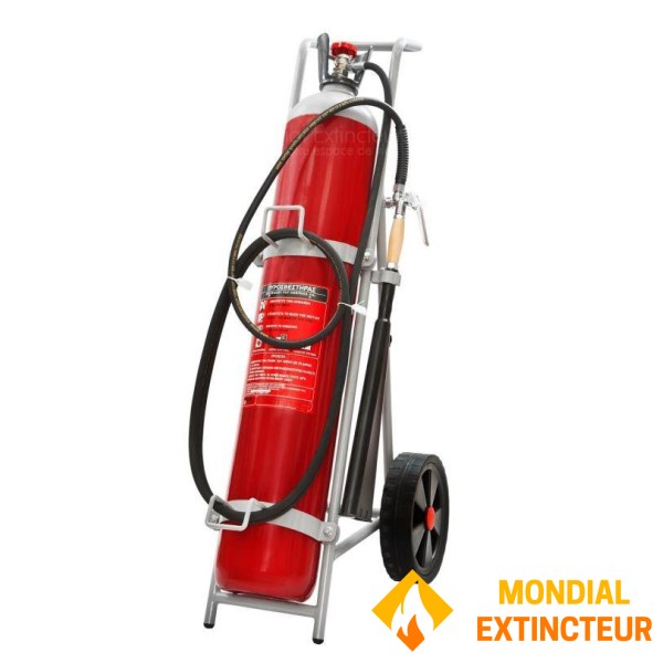 車輪付きCO2消火器-容量45Kg