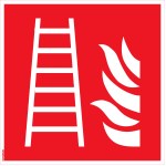 EMERGENCY LADDER 看板 - PVC - 30x30 cm