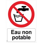 "飲料水禁止の"標識 - PVC A4