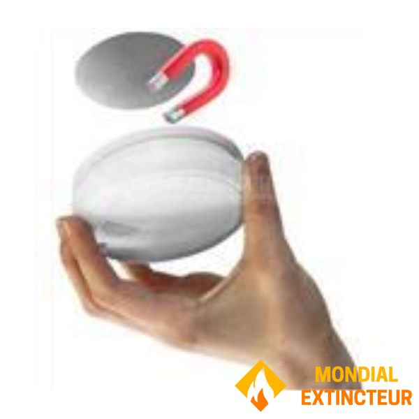 Pack détecteur de monoxyde affichage digital + fixation magnétique