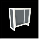 Ecran de protection PARA-COVID avec retours - Blanc