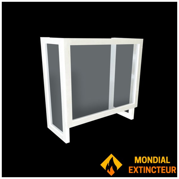 Ecran de protection PARA-COVID avec retours - Blanc